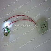 Mini caixa de música LED, gravador de som com LED, gravador de brinquedo, mini gravador de som